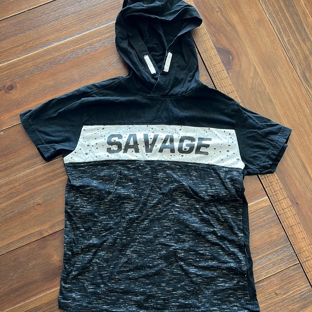 Boys SAVAGE hooded tee